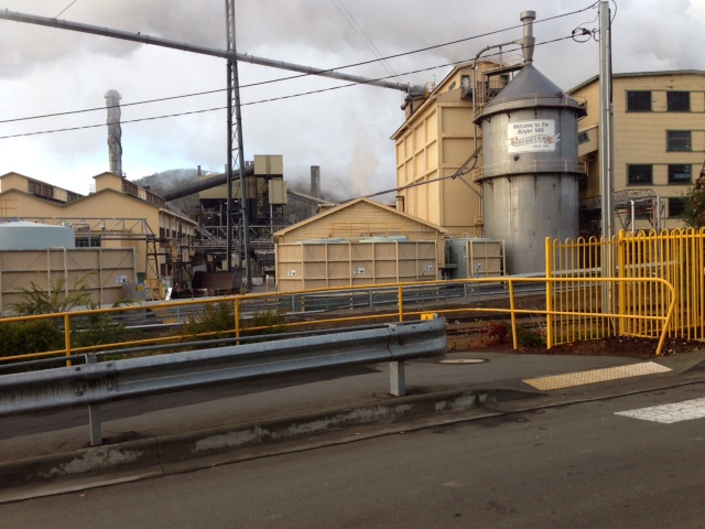 Boyer Paper Mill buildings and industrial equipment